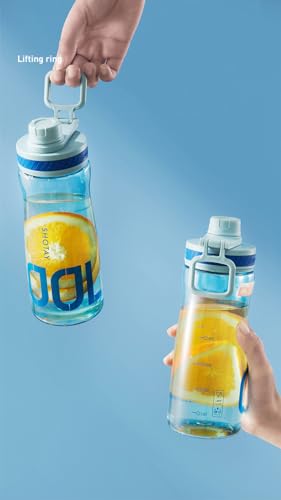 Image of THE VENTI SHOTAY COOL Unbreakable Water Bottle with Sipper BPA Free Tritian, Leak-Proof Water Bottle Ideal for Office, Sports, School, Gym (850ML Blue)