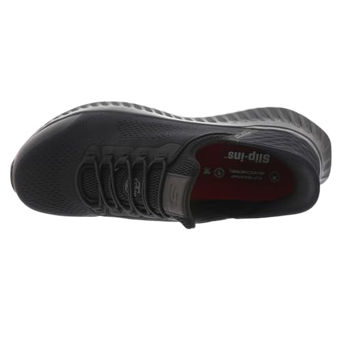 Skechers Skechers Mens Work Hands Free Slip ins Tilido Fletchit Comp Toe, Black, 11.5