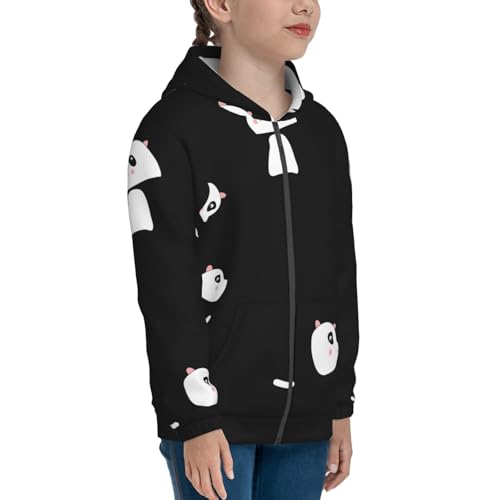 Be Calm Do Yoga Kid Hoodies Boys Zip Up Sweatshirts Girls Pullover with Pocket4