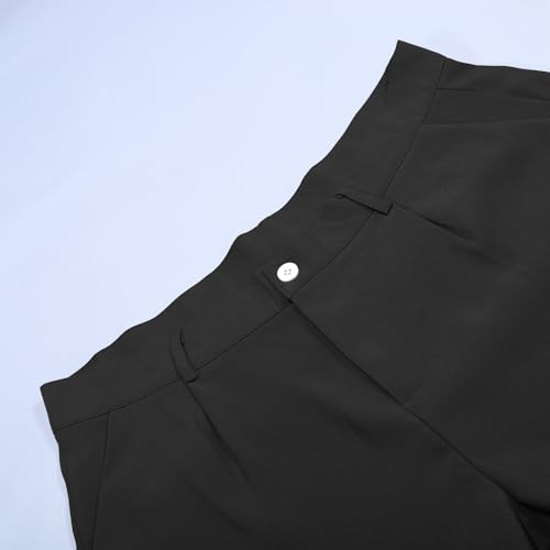 Mens Solid Color Simple Business Casual Straight Suit Pants Pants Fluff Yeah Slide4