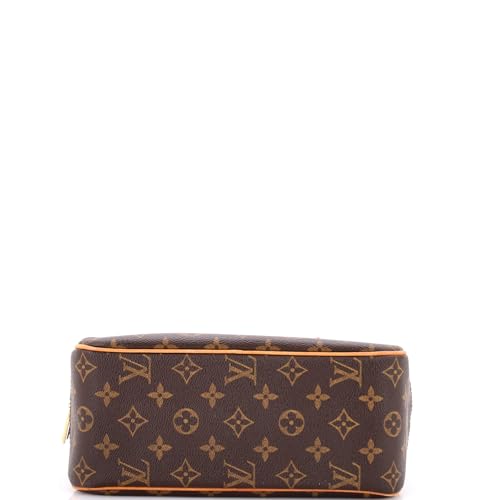 Pre-Loved Cite Handbag Monogram Canvas MM, Brown4