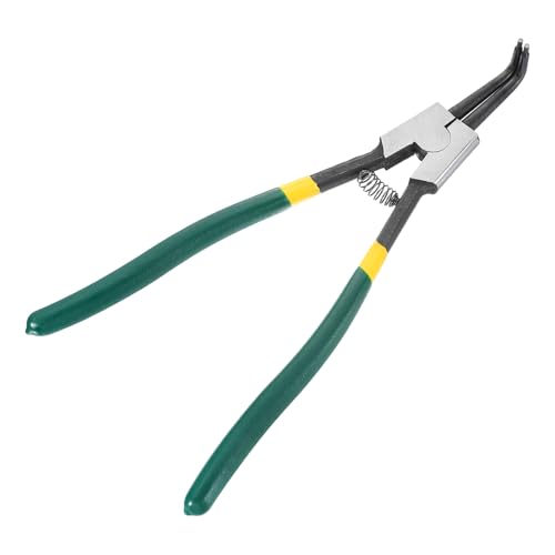Alicates de anillo a presión HARFINGTON de 13 pulgadas con punta doblada verde para retención 4