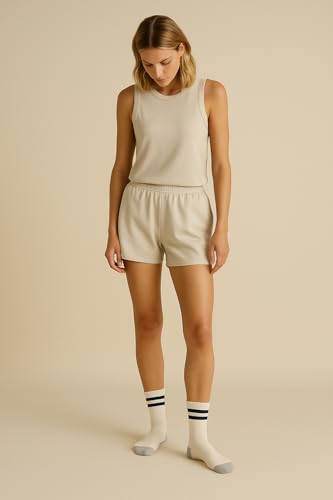 The High Crew – Retro-Inspired Athletic Crew Socks | Extra-Long Staple Cotton | Cushioned Heel & Toe | Classic Court Style | Unisex Fit (4 Pairs)3