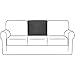 NLCYYQ Sofa-Rückenlehnenbezüge, Stretch-Sofa-Rücken-T-Kissen-Schonbezug mit Kordelzug, rutschfest, Couch-Rückenkissenbezüge Ersatz Jacquard Polar-Fleece (dunkelgrau, mittel)