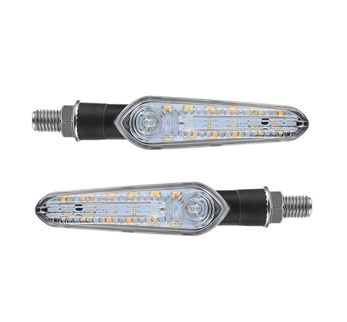 Feu de stop arrière directionnel moto LED 12V bicolore haute visibilité pour la route