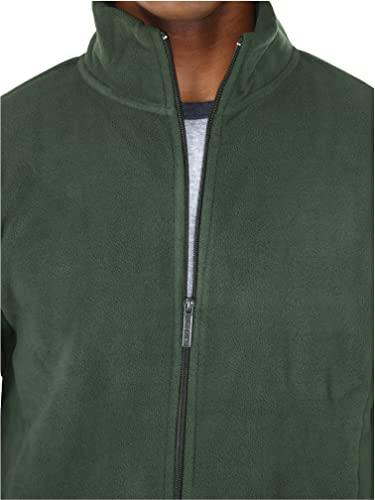 Image of ToBeInStyle Men's Zip Up Long Sleeve High Collar Polar Fleece Jacket