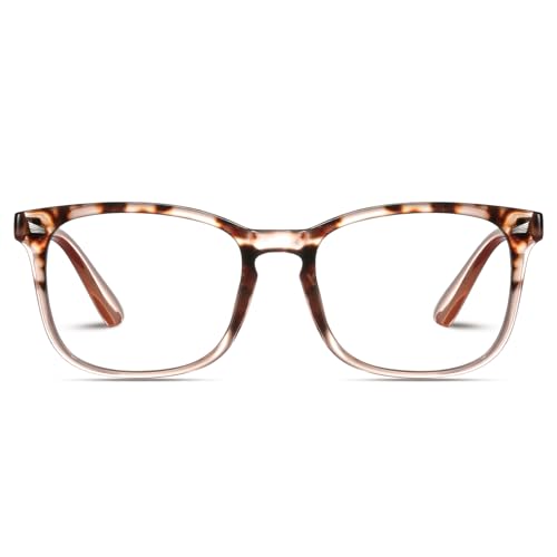 Jectieey Reading Glasses for Women Men - Blue Light Blocking UV Filter Readers, Anti Eyestrain Eyeglasses