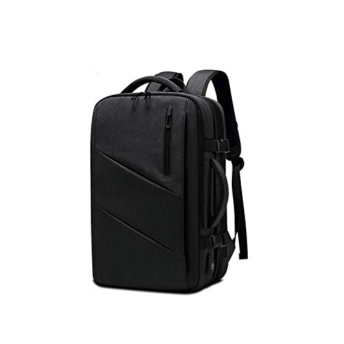XIANGFABB Mochila Mochila expandible de Alta Capacidad Multifuncional Macho USB de Carga Impermeable 15.6 Pulgadas portátil portátil Mochila Bolsa Masculina