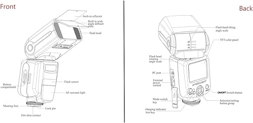 Flash Speedlite à écran LCD haute précision compatible Pentax 645Z - 7