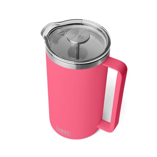 YETI Rambler Stempelkanne Mit DuraSip Keramikbeschichtung, Tropical Pink, 64 oz (1.9 L)