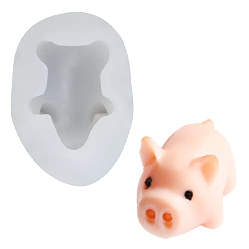 Small Cute Pig Candle Silicone Mold Fondant Chocolate Candy Cake