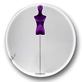 Maniquí de cuerpo femenino maniquí de cuerpo femenino, torso de cuerpo de mujer de 53-77 pulgadas de altura ajustable, maniquí de exhibición de ropa con cabeza para coser vestido joyería mercado