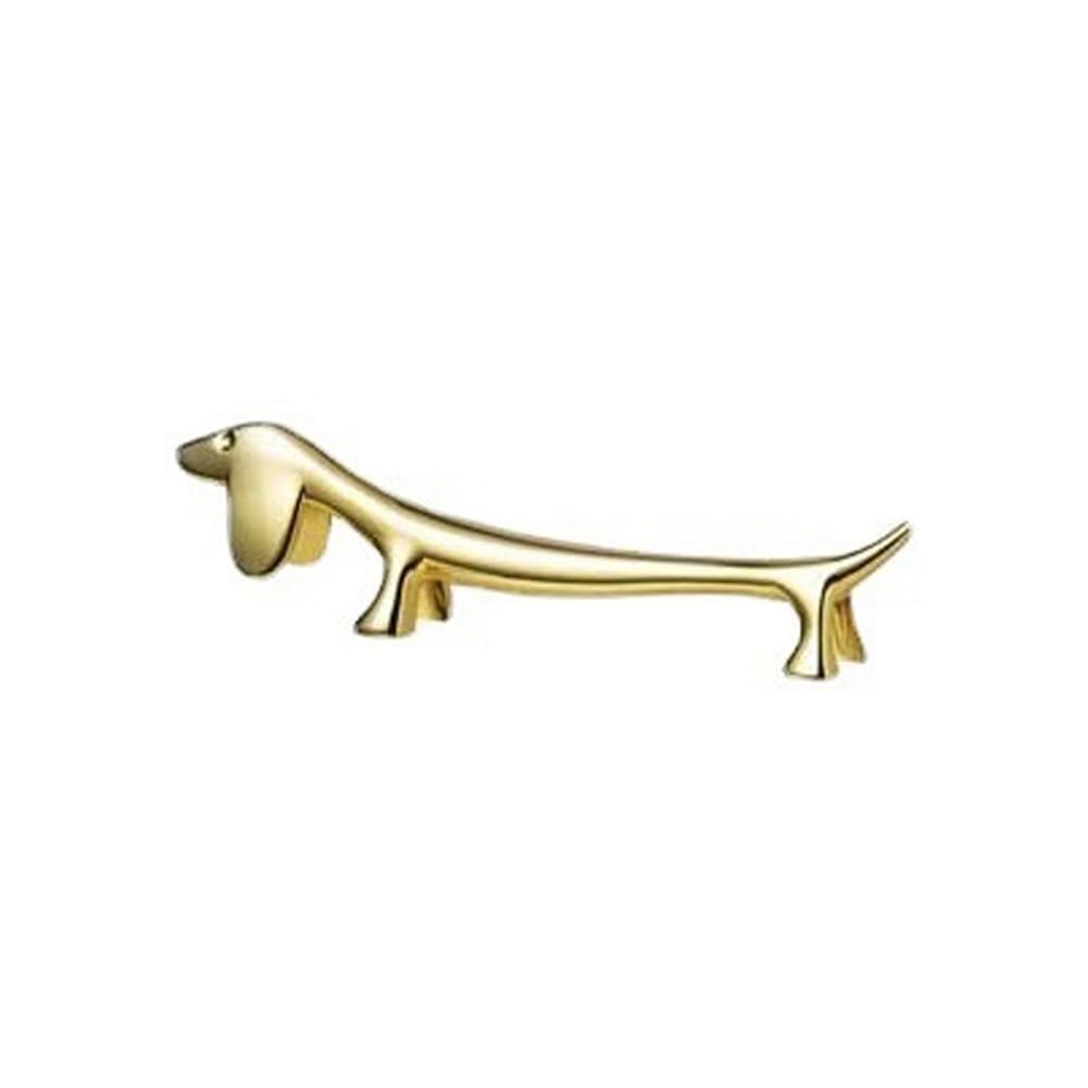 Asdfs Gold A Dachshund Chopstick Holder Chopsticks Rest For Hotel Restaurant Dining Table Decoration Chop Stick Stand Tableware Durable Easy To Use
