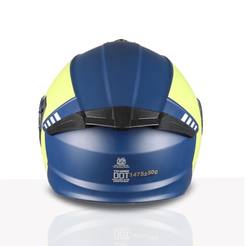 Image of TVS Racing SuperPose Smoked Dual Visor Flip Up Modular Helmet for Men and Women, ISI DOT Certified, ABS Shell, Quick Release Visor, Lightweight, Ventilated, Open Face to Full Face