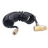Airsoft-Adapter-Set Gaskanister Airsoft-Adapter-Set Spiralschlauch-Verlängerung Messing-Adapter für Grüne Gasflaschen-Kanister 1500psi Paintball-Tank-Remote-Hochdruck