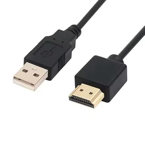 Cabo USB para HDMI, 2 Metros, KAP-UH037, Preto, Áudio e Vídeo
