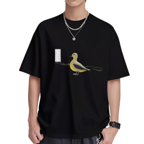 T-shirt imprimé canard en coton 230g unisexe pour vos sorties d'été