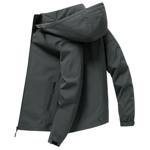 Veste coupe-vent homme à capuche décontractée pour le printemps