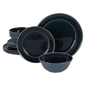 Marthastewartportillo12piecereactivestonewaredinnerwaresetblue  Urban Country Home Decor Martha stewart portillo 12 piece reactive stoneware dinnerware set blue  urban country home decor