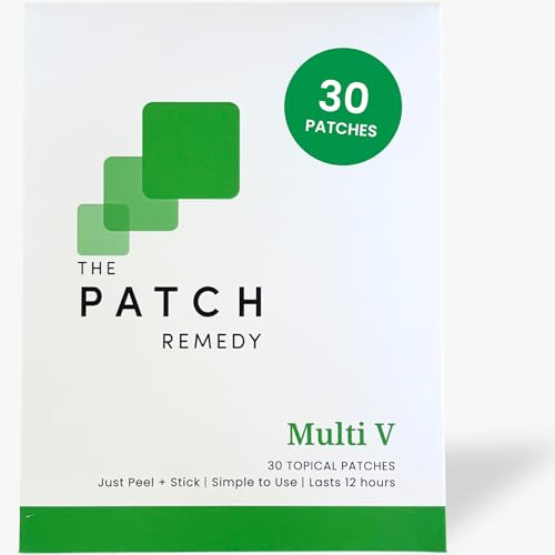 Image of The Patch Remedy Multi V Patches - Vitamin Plus Blend with D3, K2, Magnesium Chloride, Zinc, Liposomal C, Potassium, Iodide, Biotin Plus More