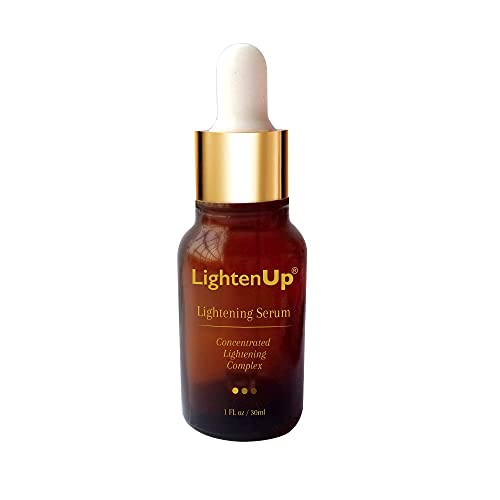 Lightenup, Skin Brightening Serum - 1 Fl Oz / 30 Ml - Dark Spots Corrector For Face, Armpits, Hands, Knees And Body, With Argan Oil And Shea Butter #TOP6