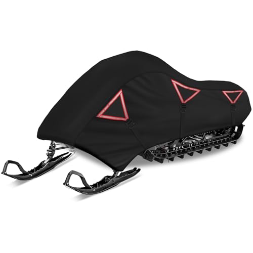 Funda Impermeable para Moto de Nieve, Cubierta esquí Trineo Tela 300D con Hebillas Resistentes al Viento, Adecuada para Accesorios Motos, 115 Pulgadas