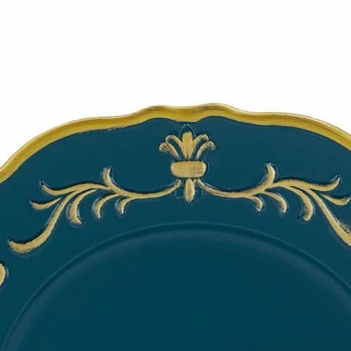 Platos cargadores redondos 13" set x8 miniatura 7
