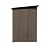 Metal Outdoor Storage Shed 5 x 4 FT, Steel Utility Tool Shed Storage House with Sloping Roof and Lockable Door, Waterproof Garden Storage Tool Shed for Backyard Patio Lawn (Brown, 5X4 FT)