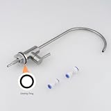 Ibergrif M22301A Mikser zlewozmywakowy, Kuchnia dotknij do stali nierdzewnej, obrotowa 360 °, odwrócona osmoza Kran z 4 Dotknij Adapter
