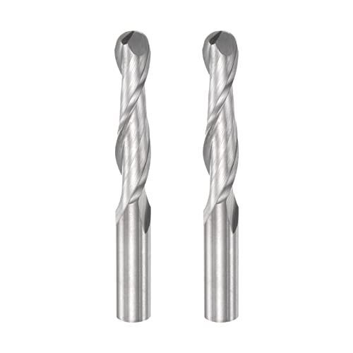 Brocas CNC de corte ascendente con 2 flautas en espiral para fresado 3D