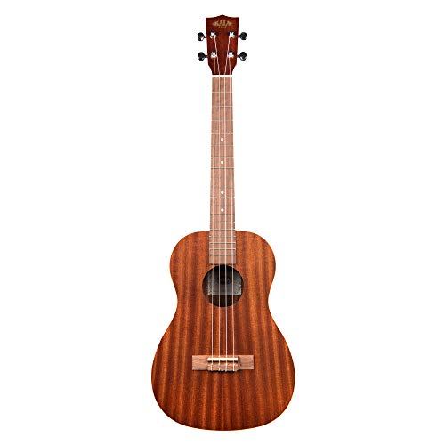 Kala KA-B Ukulélé baryton en acajou satiné avec housse - Les Beatles, Paul McCartney, John Lennon, RIngo Starr, George Harrison Kala KA-B Ukulélé baryton en acajou satiné avec housse