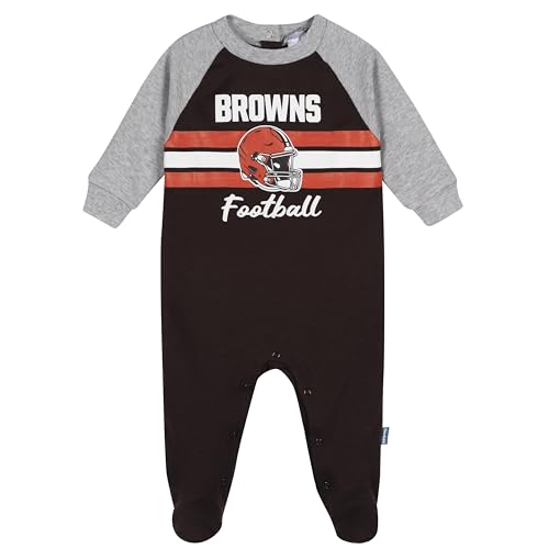 Gerber Baby NFL Team Footed Coverall, Browns, 0-3 Months