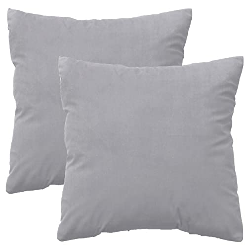 Dalina - 2 federe per cuscini in velluto, 45 x 45