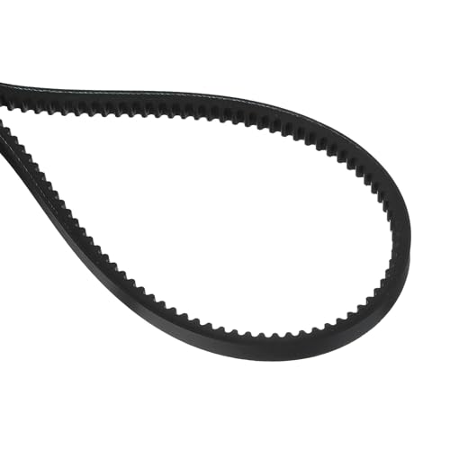 uxcell 3 Pcs AX100 EPDM V-Belt, Raw Edge Cogged Industrial Rubber V Belt 1/2" Width x 100" Inside Circumference