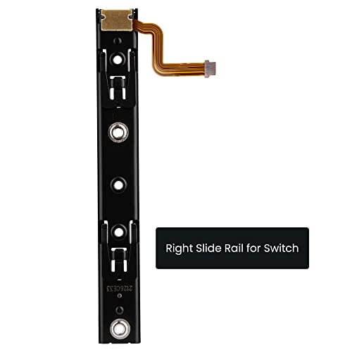 Avericht Trilho deslizante esquerdo de substituição com cabo de fita para console Nintendo Switch, p