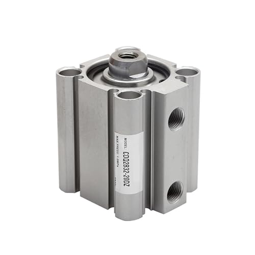 Cilindro neumático de carrera corta CDQ2A63-75DCZ con rosca interna hembra 2