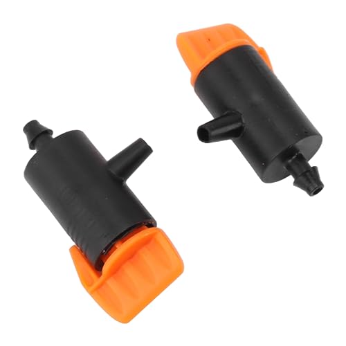 Asixxsix Irrigação por gotejamento, 10 peças emissores para sistema de irrigação com controle de umi