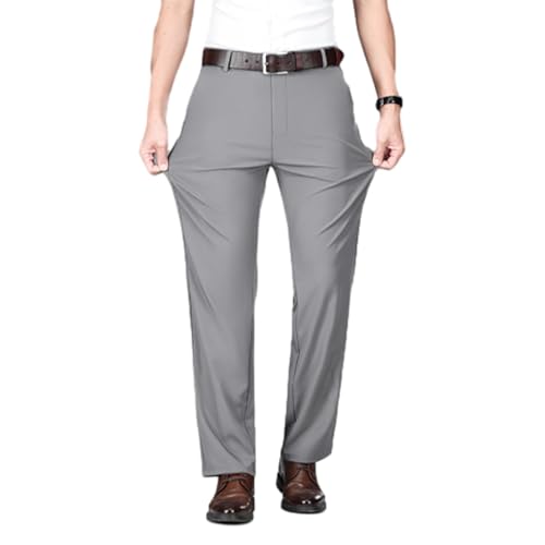 Gentyfit Mens Pants, Timelessflex - Men's High Stretch Straight Fit Pants, Lightweight Casual Pants with Pockets