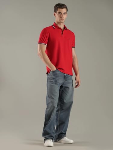 Image of Tommy Hilfiger Men Polo Cotton Regular Fit Shirt