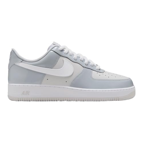 Image of Air Force 1 Mens Basketball Shoes (Wolf Grey /White) (HV9405-001, Size 6