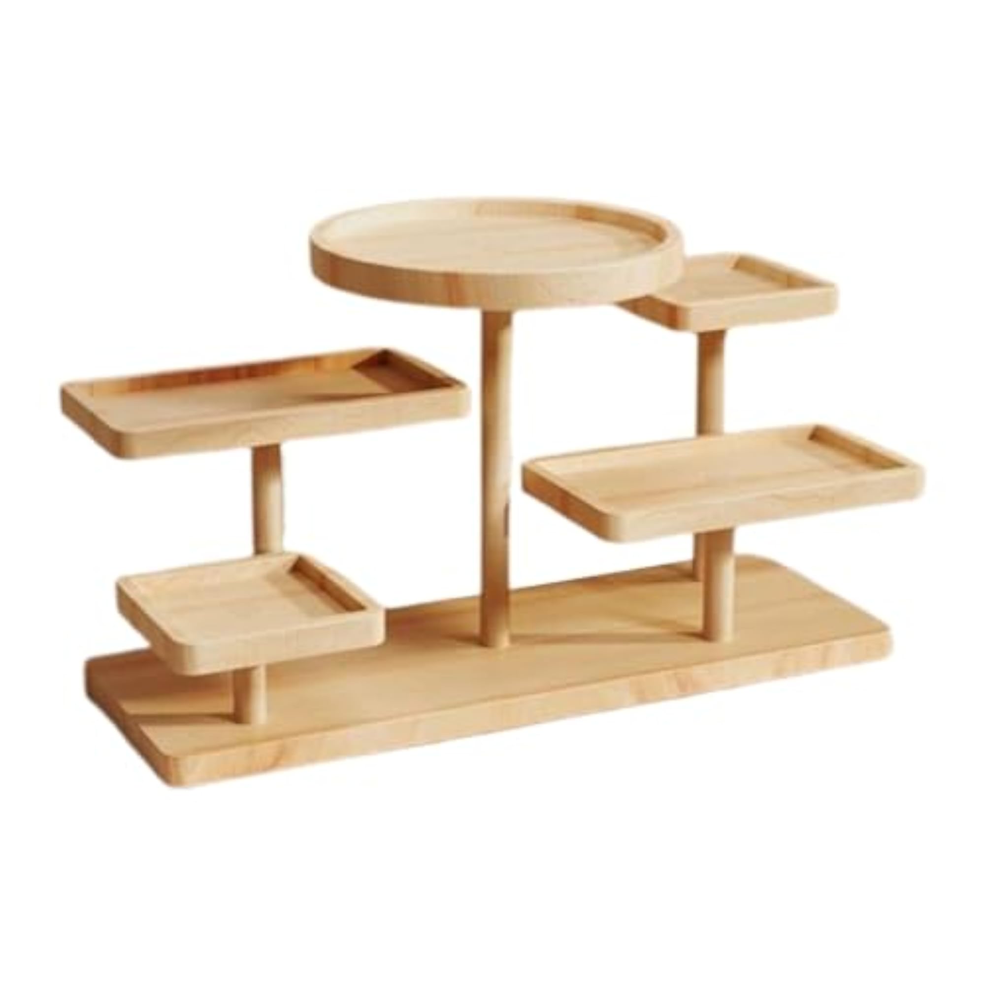 Wooden Multi Layer Display Rack Decor