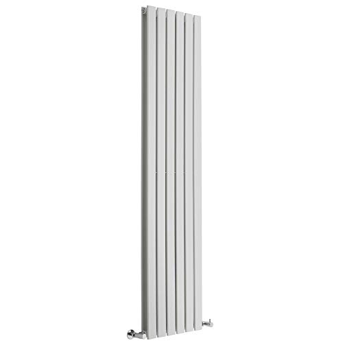Milano Alpha White Vertical Double Flat Panel Radiator - 1780mm x 420mm