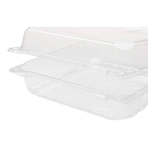Karat Fp-Hc99Pet-1C 9''X 9'' Pet Hinged Containers (Case Of 200) #TOP4