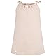 Baby Mädchen Musselin Kleid Trägerkleid Sommerkleid Uni, Bekleidungsgröße: 110/116, Farbe: Beige