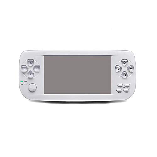 Preisvergleich Produktbild MapleDE Retro Game Controller, Pap-Spiel Console MP5 Kinderspiel Console Classic Handheld-Spielkonsole 64-Bit-Mobile Game Controller,White
