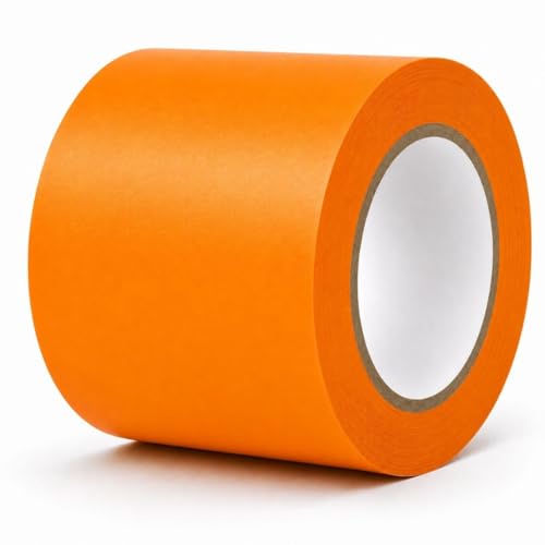 Image of GTSE - Orange Vinyl PVC Floor Tape 4 inch x 108ft Safety Marking Tape