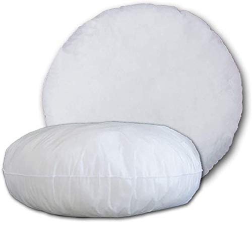 Cieffepi Home Collections Núcleo (relleno) para cojín decorativo redondo (diámetro 65 cm, medida acabada) 480 g de suave guata hipoalergénica