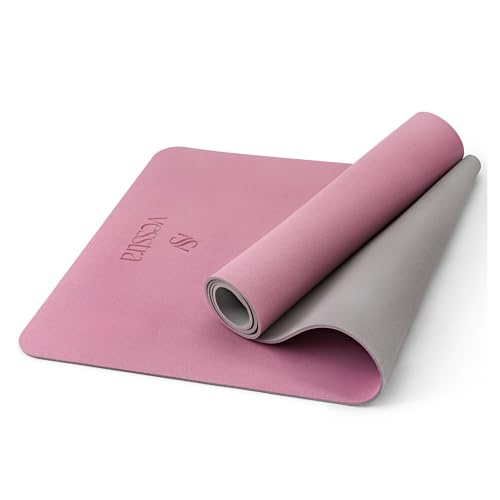 Vesstra Yoga Mat 4mm Non-Slip PU & Rubber for Yoga & Pilates