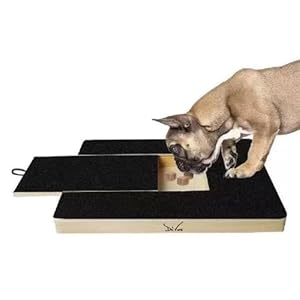 Tabla de rascar para uñas de perro, con dibujo de golosinas, almohadilla para rascar para uñas de perro, tablero de madera duradera con cajón de golosinas