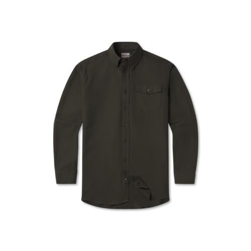 Southern Marsh Men's Old Mill Heather Flannel Dress Shirt, Long Sleeve Woven Dress Shirt2